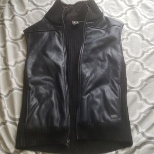 Vintage A/X Armani Exchange faux fur vest